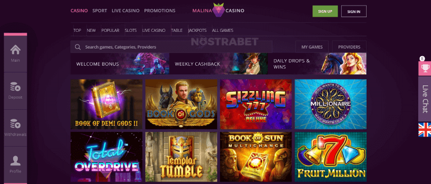 malina casino