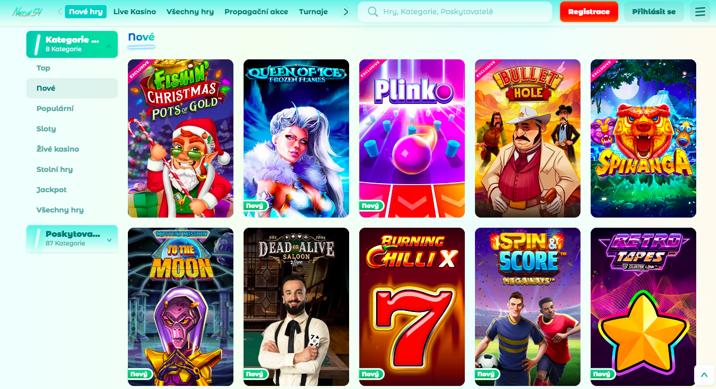 Neon54 Casino slots