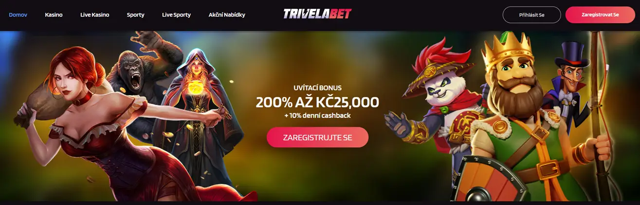 Strona glowna online Trivelabet Casino