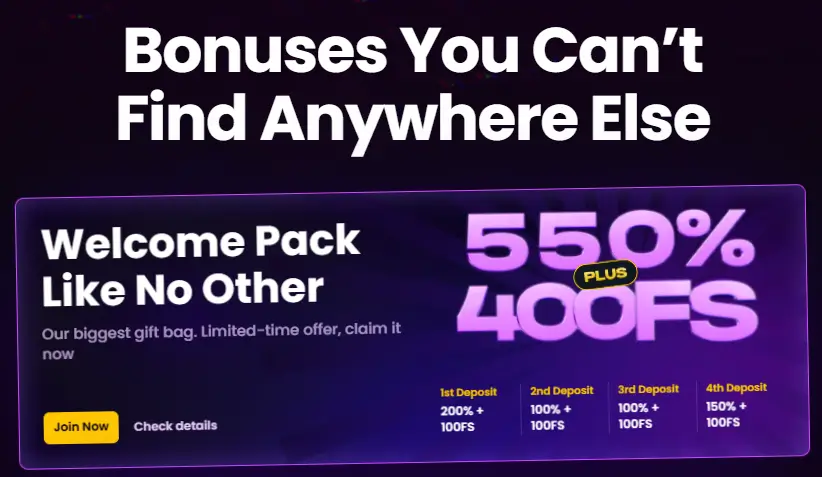 iWild Casino Bonusy