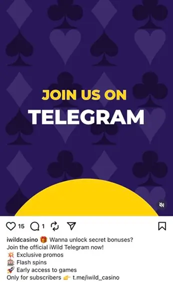 Telegram iwildcasino